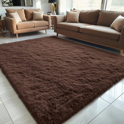 OLANLY 5x7 Large Area Rug - Soft Fluffy Shaggy Carpet for Living Room & Bedroom | Machine Washable Home Decor