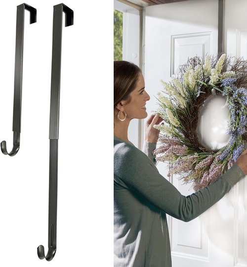 Haute Decor Adjustable Wreath Hanger - 20 Lb Capacity for Versatile Home Decor