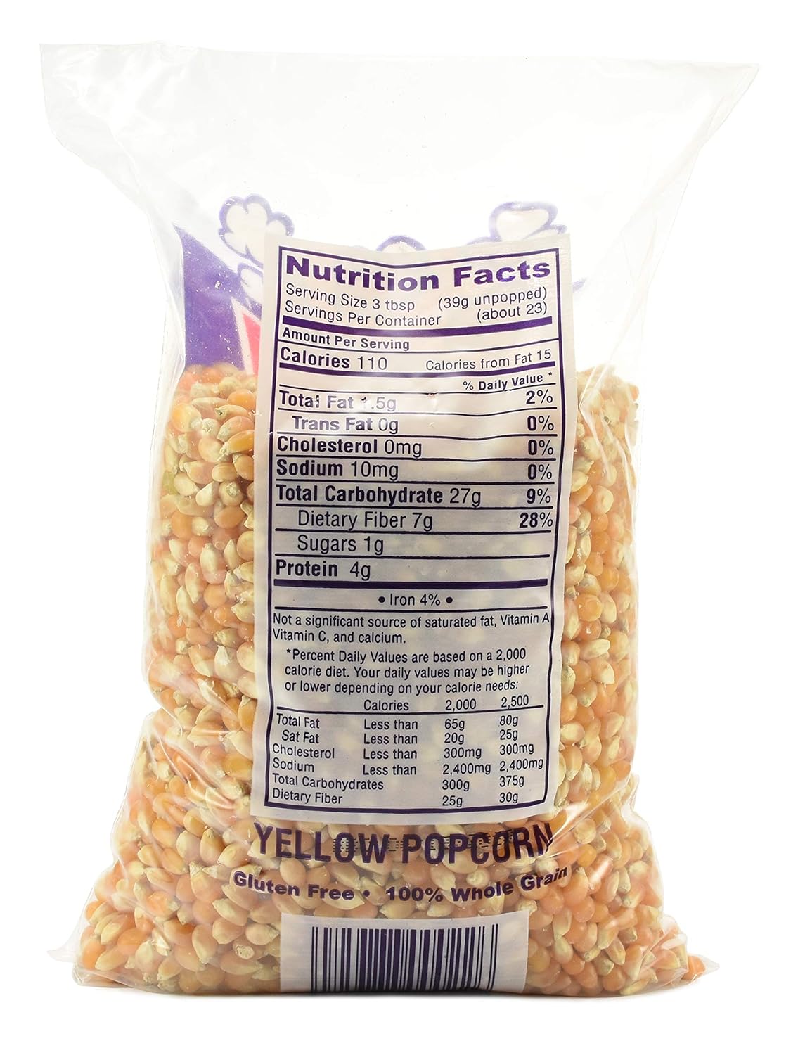 Snappy Yellow Popcorn Kernels - Perfect for Air Poppers & Stovetop | 2 lbs of Delicious Popping Corn