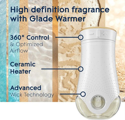 Glade PlugIns Refills Air Freshener - Aqua Waves Scented Essential Oils, 3.35 Fl Oz, 5 Count