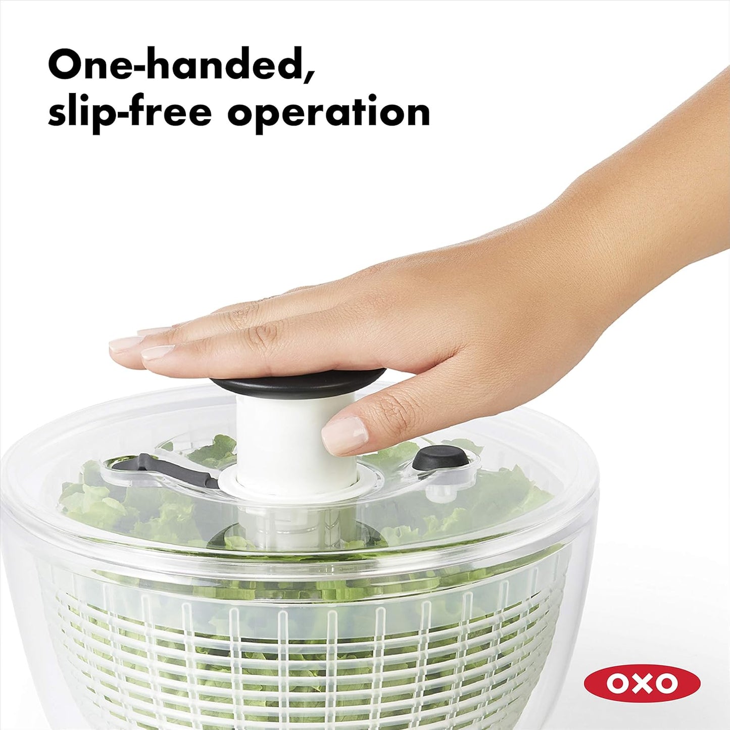 OXO Salad Spinner - Effortless Drying & Washing | Perfect for Fresh Greens & Veggies