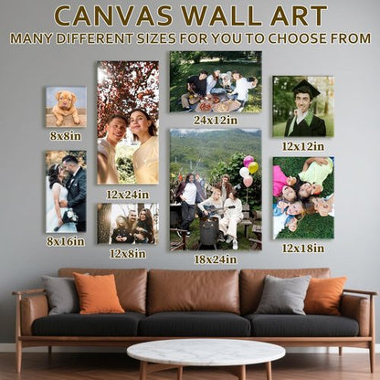 Custom Canvas Prints - Personalized Photo Wall Art for Weddings, Family, and Home Decor | 20x20