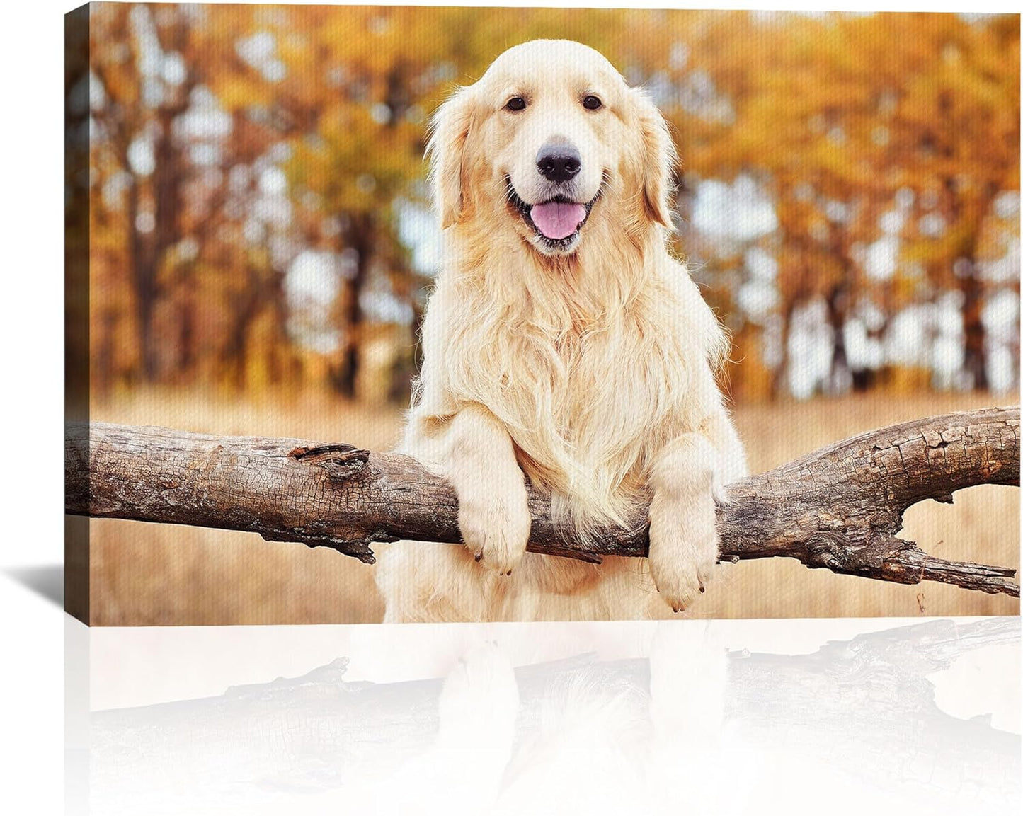 Skiennix Custom Canvas Prints - Personalized Photo Wall Art for Family & Pets | 40x28" Framed Gift