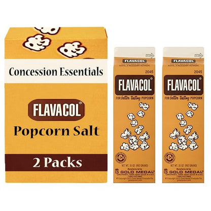 Flavacol Popcorn Seasoning Salt - Delicious Flavor Enhancer | Pack of 2 Cartons