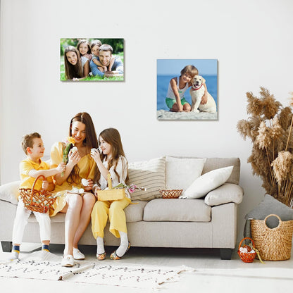 Xrlsg Canvas Prints - Custom Personalized Wall Art with Photos | Framed 8" x 10" Portrait Decor