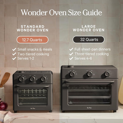 Our Place Wonder Oven - 6-in-1 Stainless Steel Air Fryer Toaster Oven Combo | 13 QT Capacity - Blue Salt