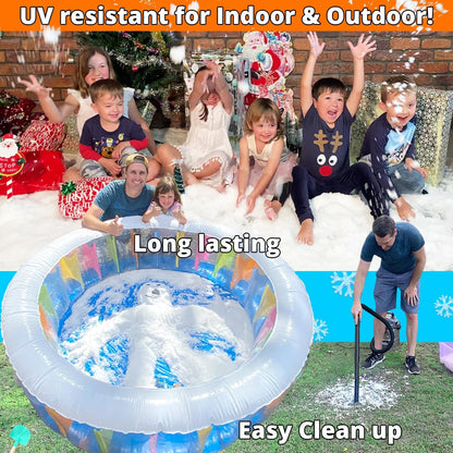 Party Goat Bulk Fake Snow Powder - Instant Snow for Indoor & Outdoor Fun | 39oz Makes 15 Gallons