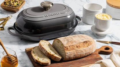 Le Creuset Enameled Cast Iron Oval Bread Oven - 11.5 Inch, Elegant Peche Color