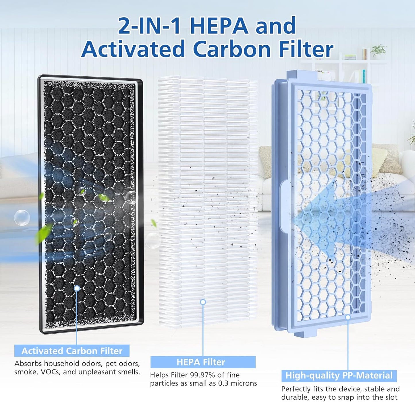 Miele SF-HA 50 HEPA Filters - 3 Pack for Miele Compact C1/C2 & Complete C2/C3 Vacuums