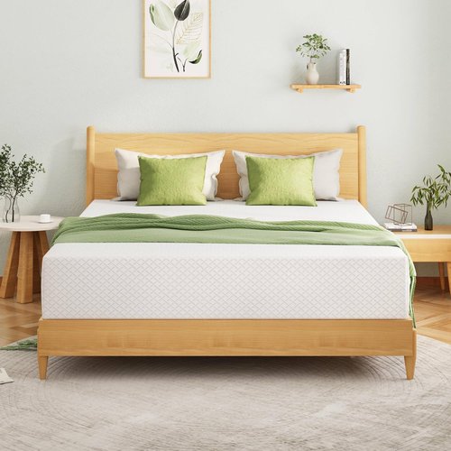 EGOHOME Twin XL Memory Foam Mattress - 5-Inch Cooling Gel Bed Mattress | CertiPUR-US Certified, 80''L x 38''W, White