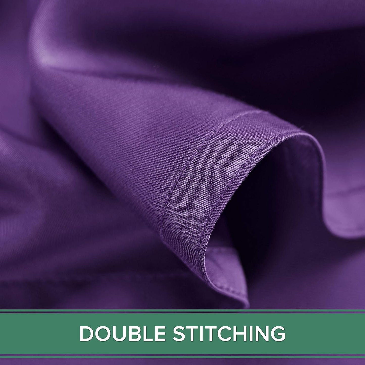 Pure Bamboo Twin Sheets - Luxuriously Soft 100% Organic Viscose Bed Sheet Set | Cooling & Durable (Twin, Purple)