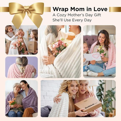 Bedsure GentleSoft Throw Blanket - Cozy Light Purple Couch Blanket for Women | Perfect Gift for Mom, 50x60 Inches