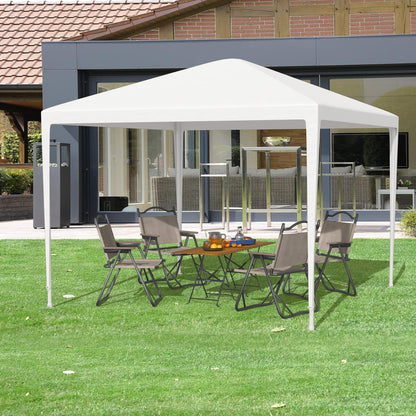 Skiennix 10x10 Waterproof Gazebo Canopy - Durable Outdoor Patio Tent for Weddings & BBQs