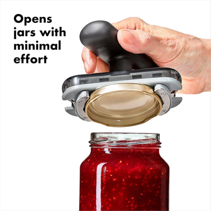 OXO Good Grips Jar Opener - Effortless Twisting with Non-Slip Basepad | Ideal for All Jar Sizes