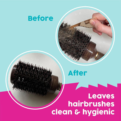 Pikk-it® Vacuum Hair Removal Tool - Effortlessly Eliminates Tangled Hair | Twin Pack for Pets & Humans
