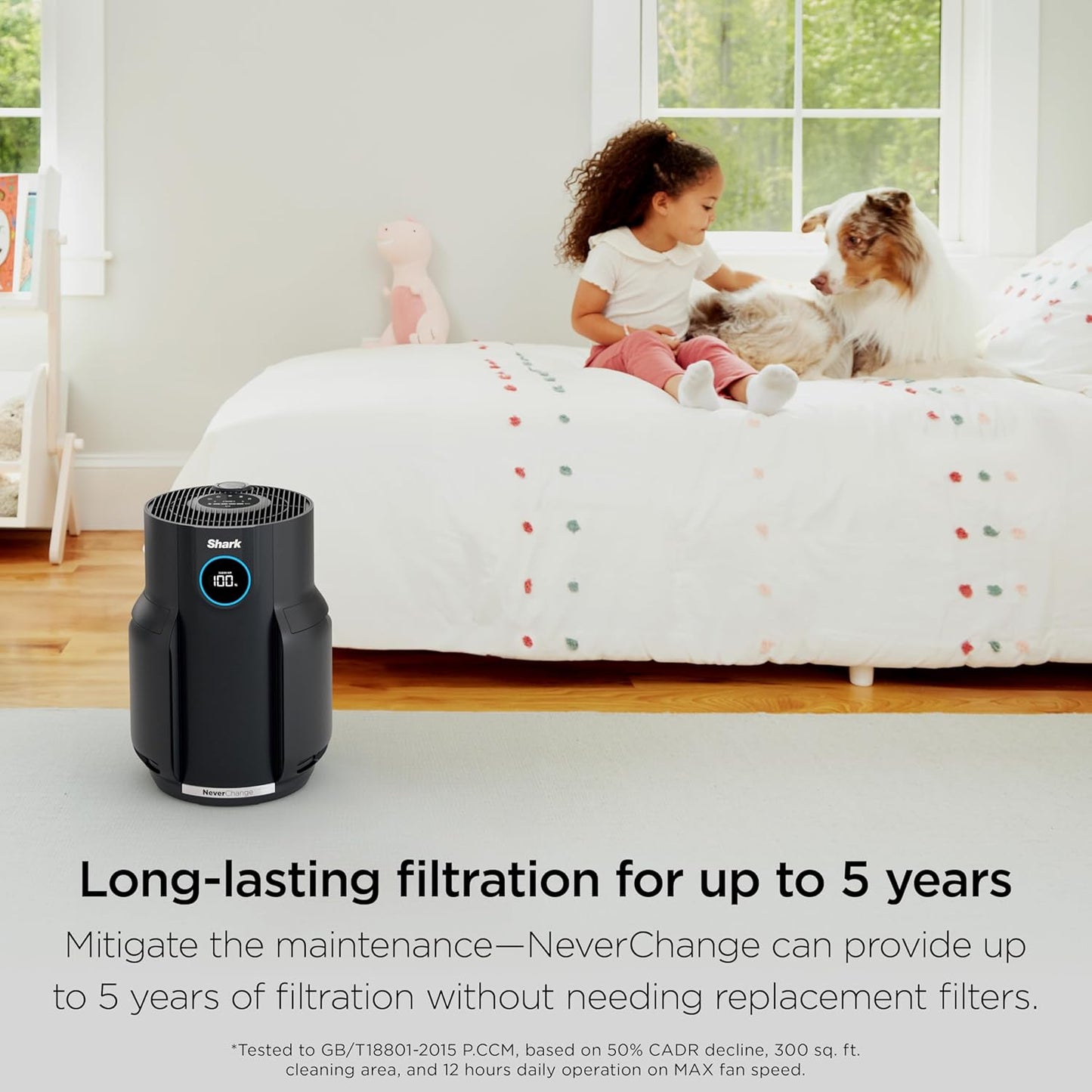 Shark Air Purifier - HEPA-Exceeding Filter for Large Rooms | Captures Dust, Pet Dander & Odors