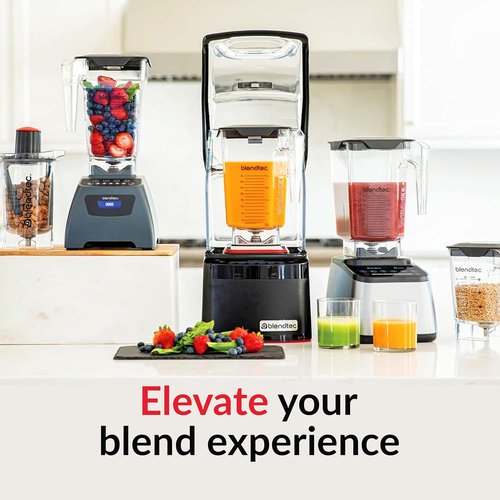 Blendtec Total Classic Original Blender - Professional-Grade Power | 90 oz WildSide+ Jar - 6 Pre-Programmed Cycles - Black