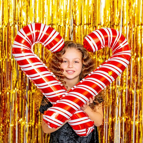 Gold Metallic Tinsel Foil Fringe Curtains by [Brand Name] - 5 Pack Photo Booth Props for Parties & Celebrations