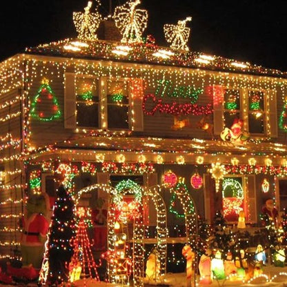 Dazzle Bright Christmas Lights - 32FT 100LED Waterproof Mini String Lights | 8 Modes for Indoor & Outdoor Decor