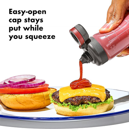 OXO Squeeze Bottle Set - Outdoor Leakproof Design for Easy Hydration | 3-Pack