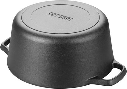 EDGING CASTING 5QT Pre-Seasoned Cast Iron Dutch Oven | Versatile Skillet Lid & Sourdough Baking Set