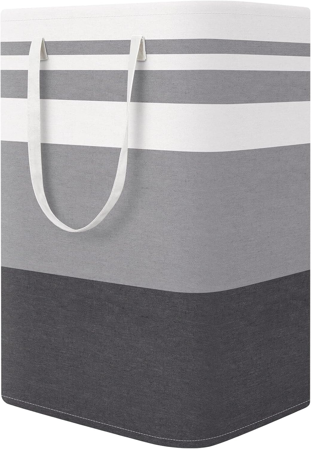 StorageRight Large Collapsible Laundry Basket - Easy Carry Handles | 75L Freestanding Hamper in Gradient Grey