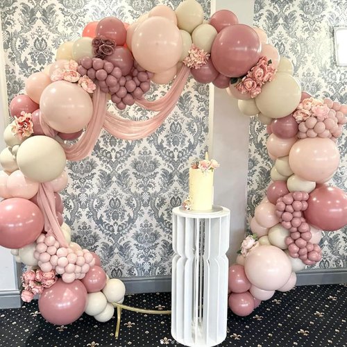 Awenztech 12-Inch Light Pink Balloons | 50-Pack Pastel Latex Balloons for Parties & Celebrations