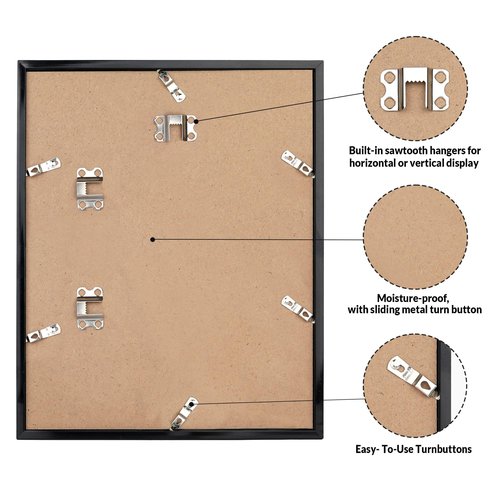 LaVie Home 19x25 Picture Frame for Wall Display, 19x25 Black Picture Frame with HD Plexiglas, 19 x 25 Poster Frame 1 Pack, Display Frame for Vertical or Horizontal, Classic Collection