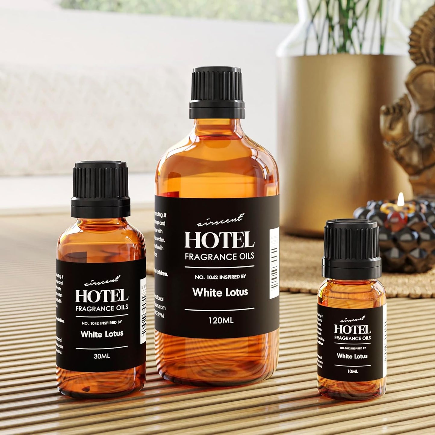 AirScent Hotel Diffuser Oil No. 1042 | Premium Fragrance Inspired by The White Lotus - 30 mL Glass Bottle with Dropper