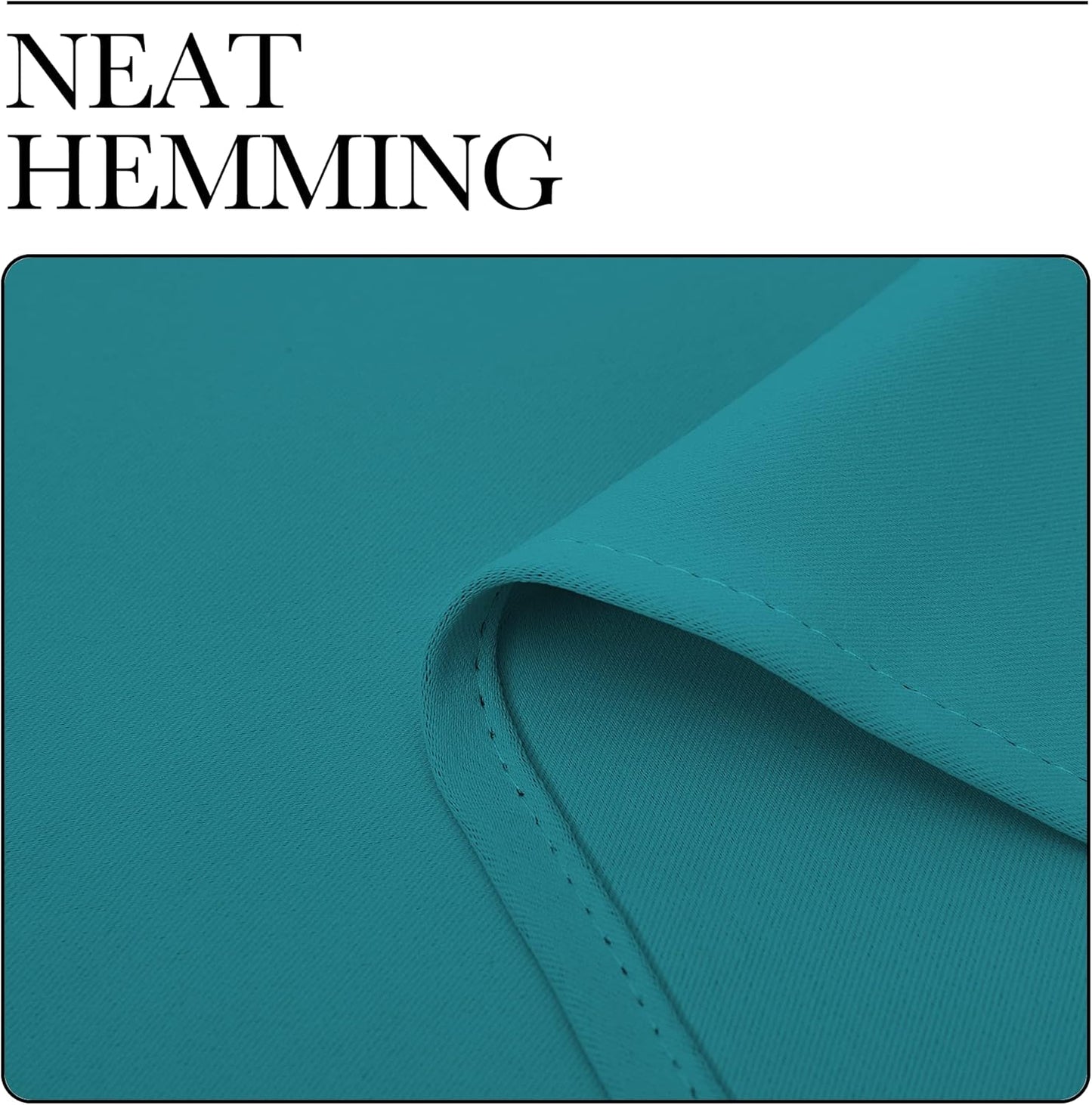 NICETOWN Blackout Curtains - Thermal Insulated Room Darkening Panels | 84 Inch Length, Peacock Teal (2 Pieces)