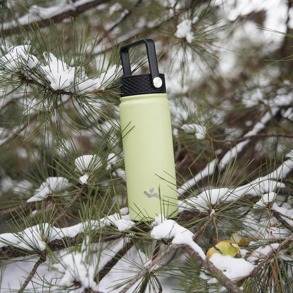 Skiennix Insulated Water Bottle - 18oz Stainless Steel Flask with Straw & 3 Lids | Turquoise