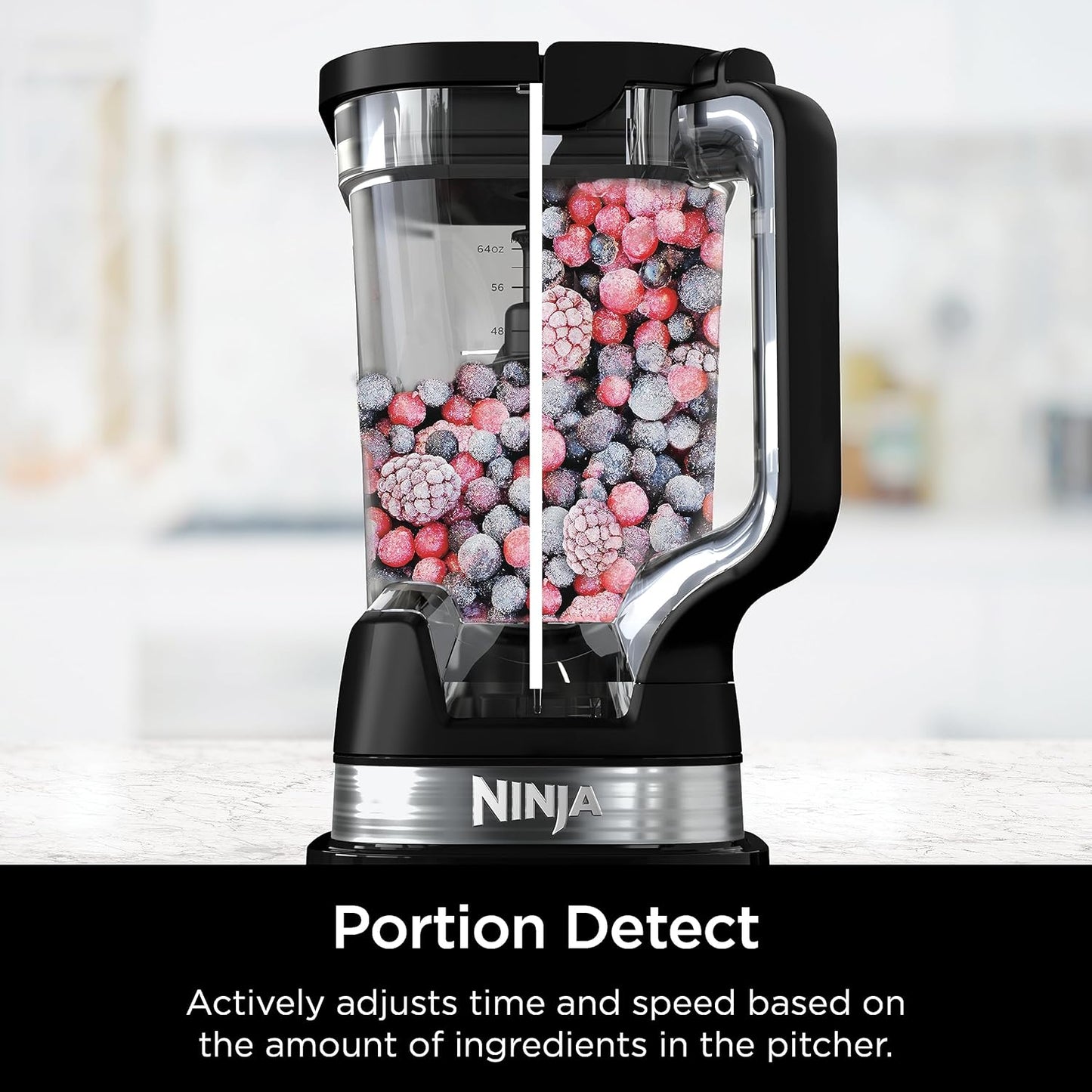 Ninja Blender - 1800 Watt Full Size Pitcher for Smoothies, Shakes & Frozen Drinks | 72 oz | Black