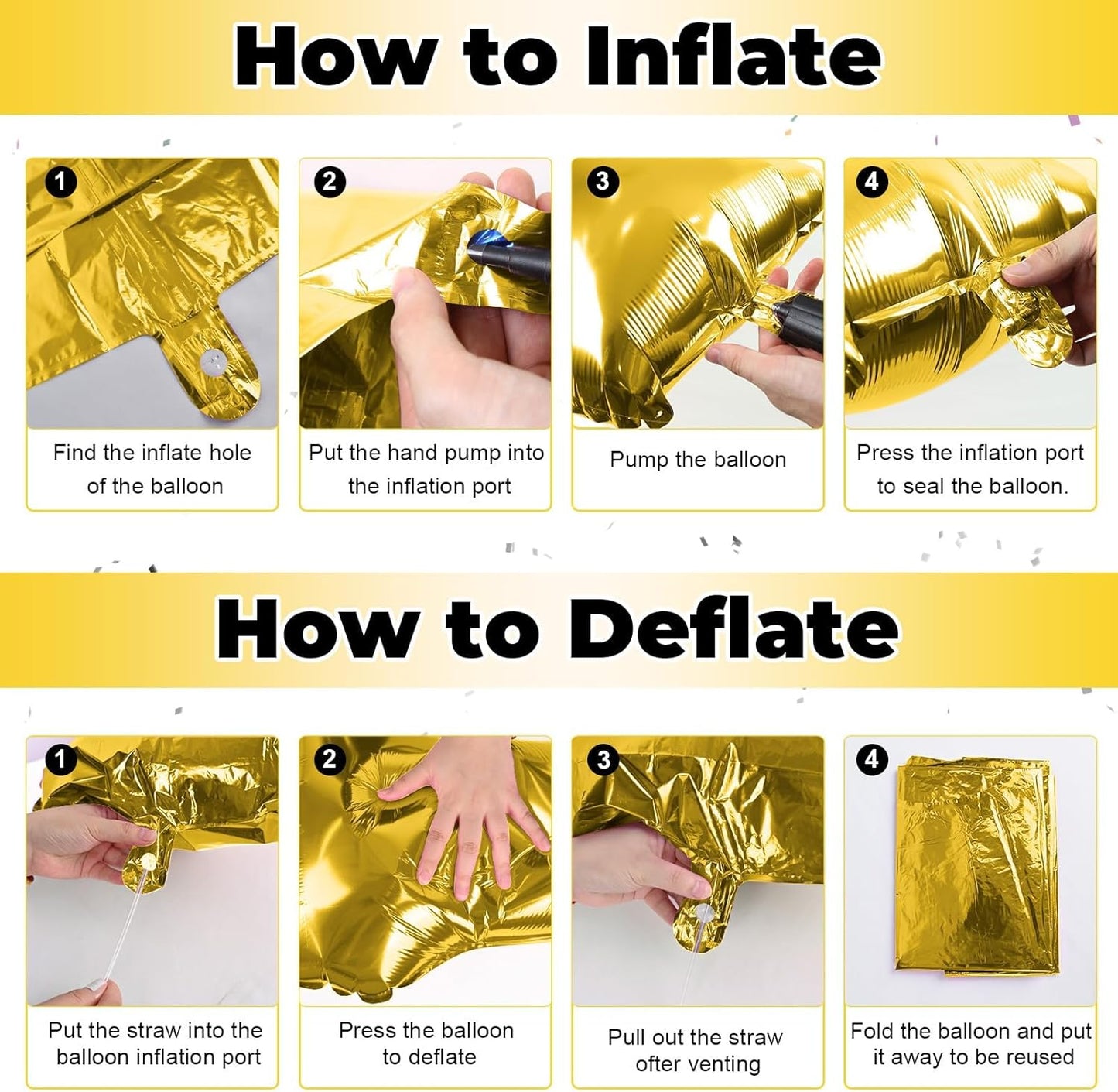 Skiennix Custom Gold Alphabet Balloons - 40 Inch Self-Inflating Mylar Letters for Birthday & Anniversary Decor