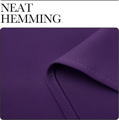 NICETOWN Purple Blackout Curtains - Noise Reducing & Thermal Insulated | 96 Inches Long, 55 Inches Wide (2 Panels)