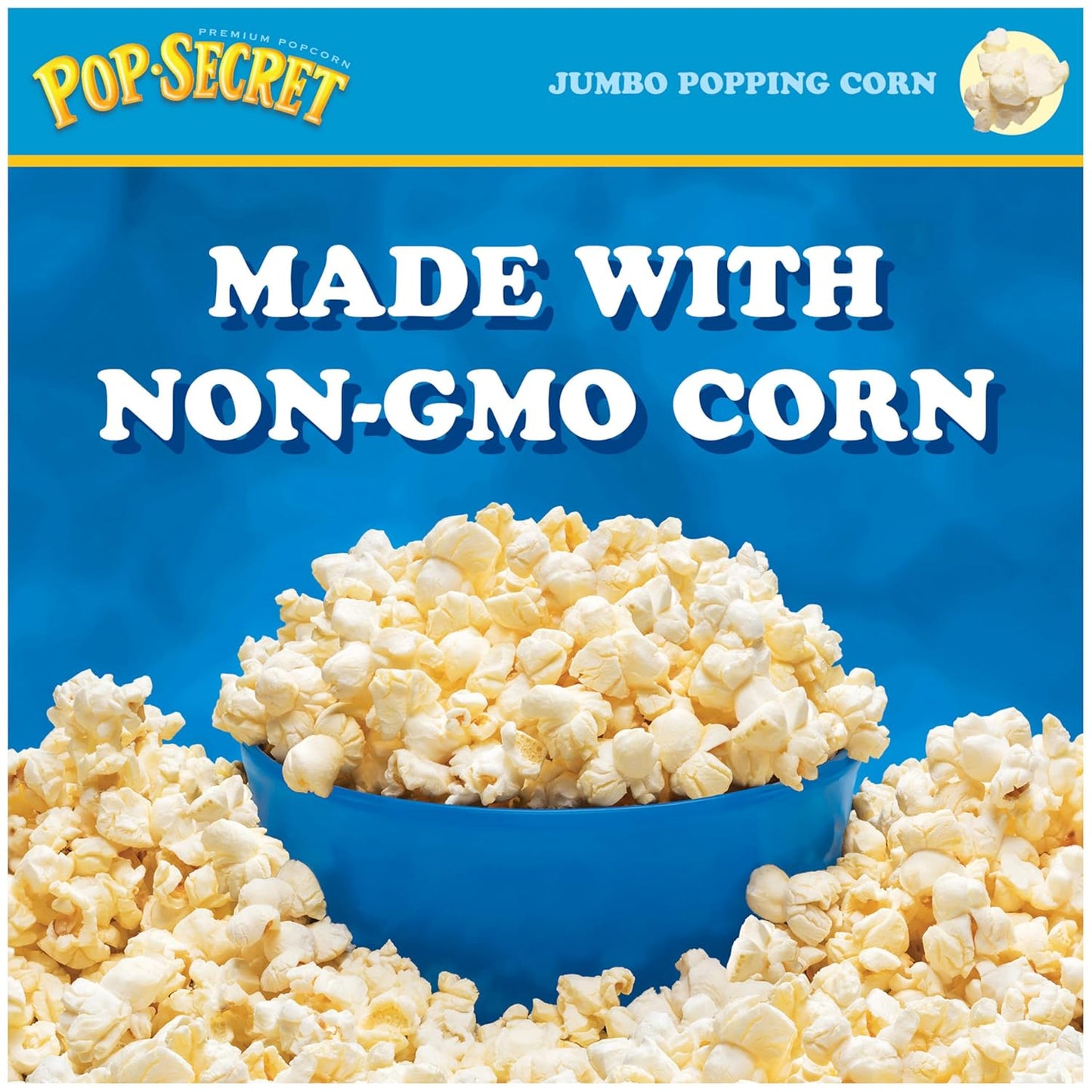 Pop Secret Jumbo Popcorn Kernels - 30 Oz Jar for Perfectly Fluffy Movie Night Snacks
