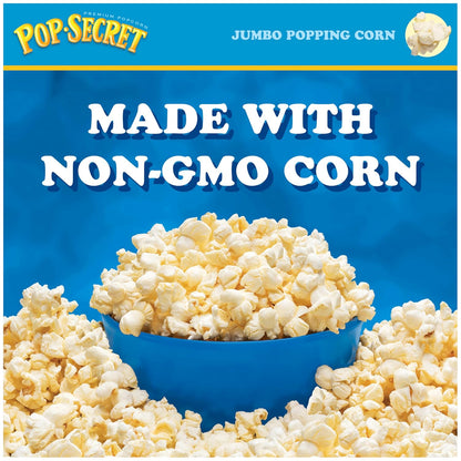 Pop Secret Jumbo Popcorn Kernels - 30 Oz Jar for Perfectly Fluffy Movie Night Snacks