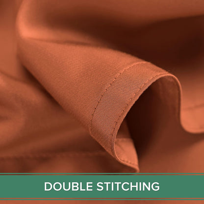 Pure Bamboo King Sheets - Luxuriously Soft 100% Organic Viscose Bed Sheet Set | Cooling & Durable (King, Terracotta)