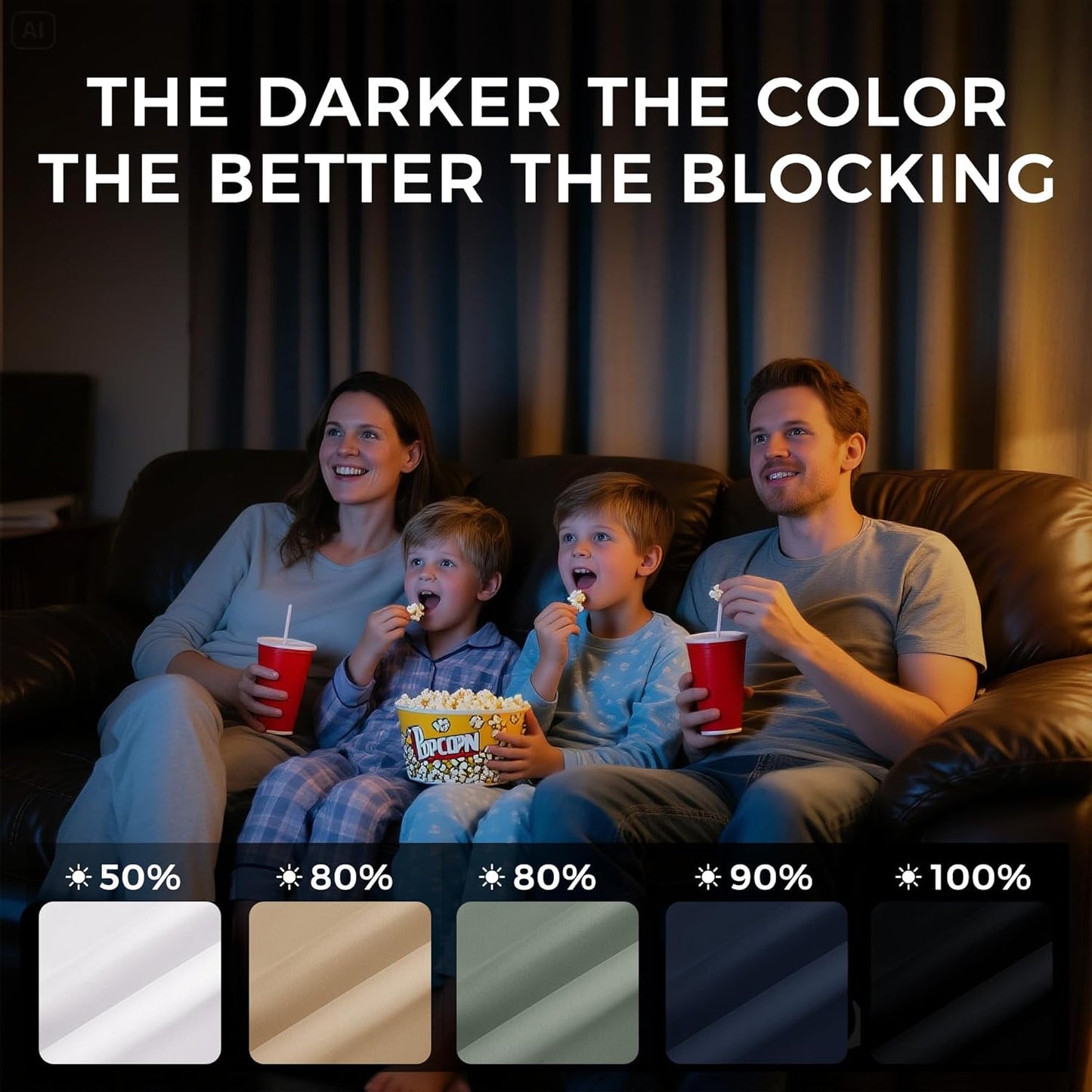 NICETOWN Room Darkening Curtains - Sage Green Drapery Panels, 52"W x 84"L for Ultimate Privacy