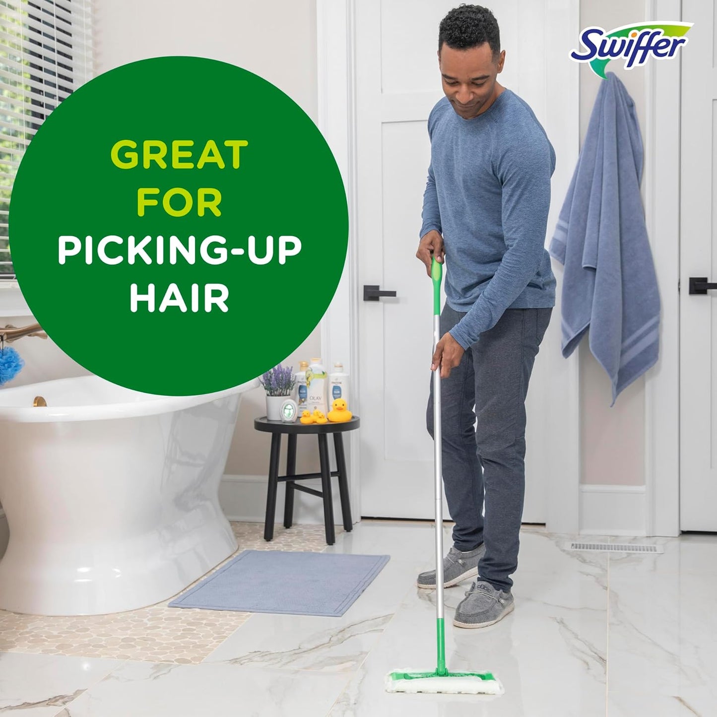 Swiffer Sweep + Mop Dry Pads Refill - Effective Floor Cleaner for Dirt & Dust | Lavender, 52ct