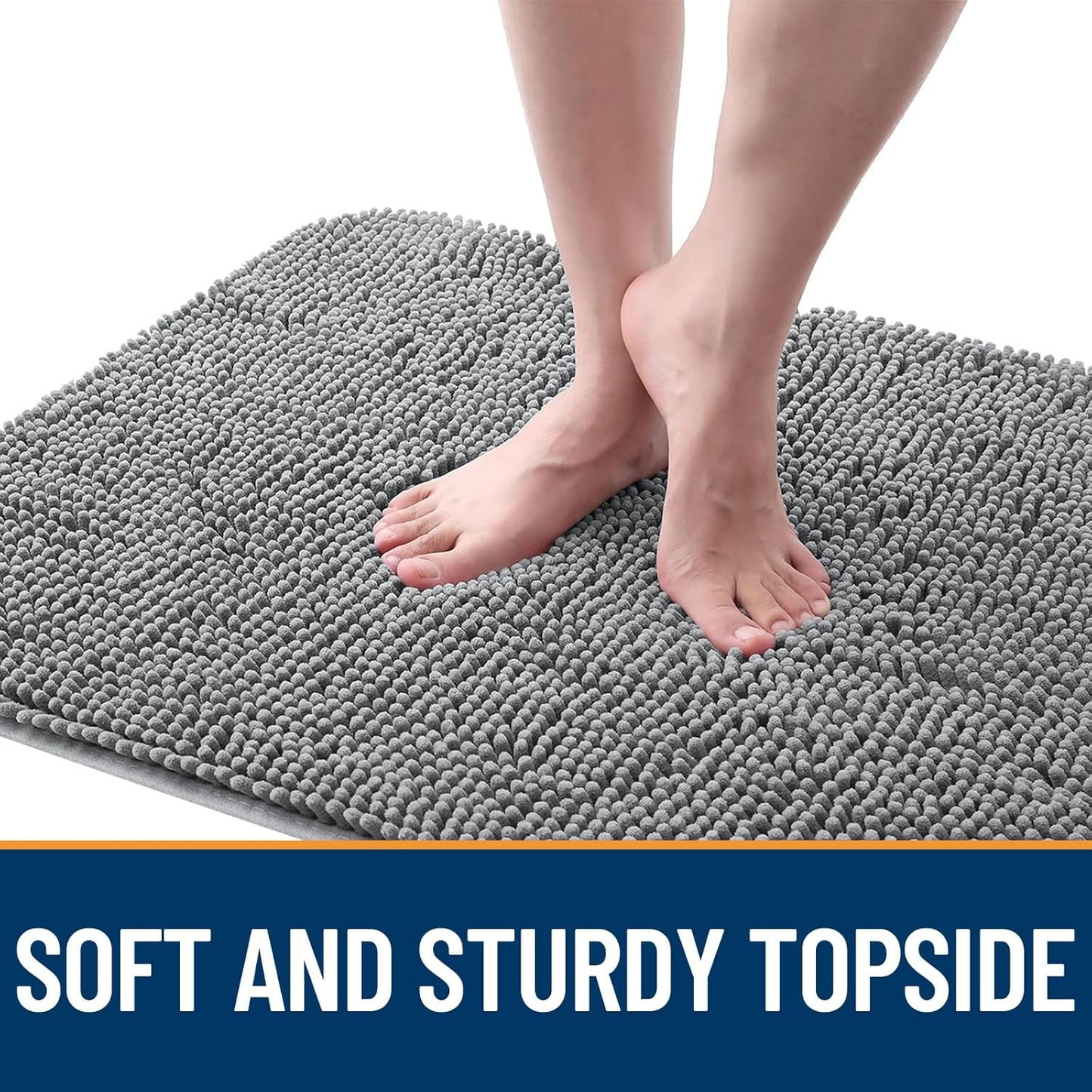 OLANLY Dog Door Mat Set - 3-Piece Bundle with 30x20 Size in Grey for Easy Cleaning & Durability
