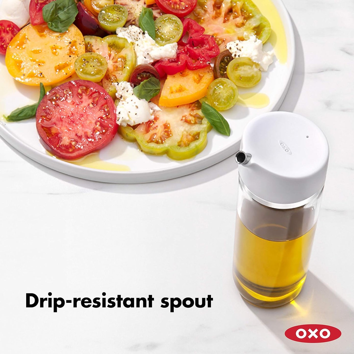 OXO Good Grips 12 Oz Precision Pour Glass Oil Dispenser - Effortless Pouring & Control
