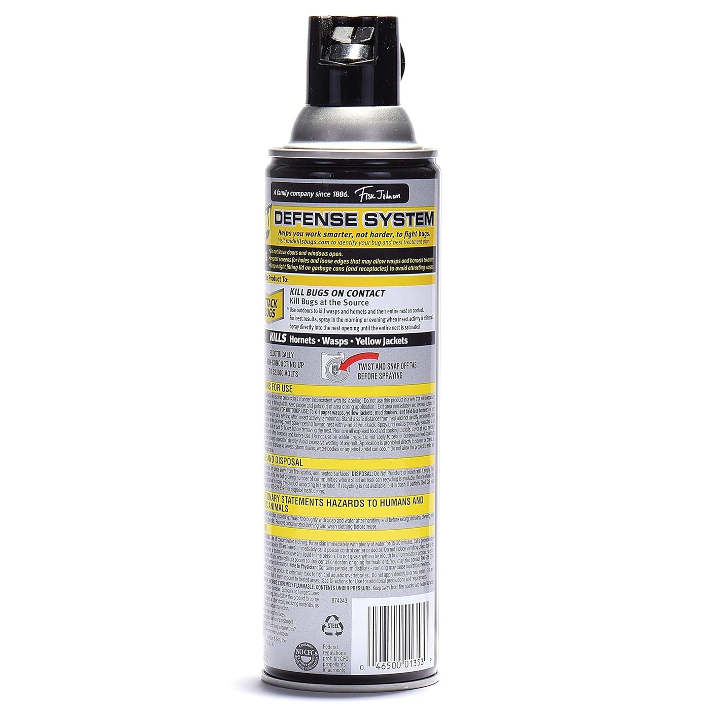 Raid Wasp Hornet Killer Spray - Powerful Insecticide for Fast Action | 14 Ounce (Pack of 4)