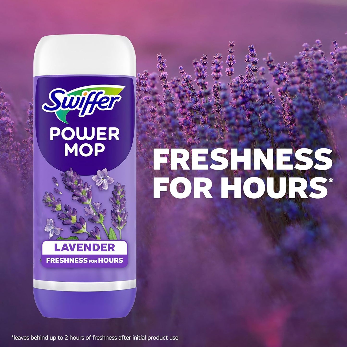 Swiffer PowerMop Floor Cleaning Solution - Lavender Scent | Triple Pack for Effortless Cleaning