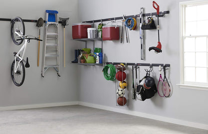 Rubbermaid FastTrack Hooks Kit - Versatile Utility Hooks for Organizing | Black, 3-Piece Set