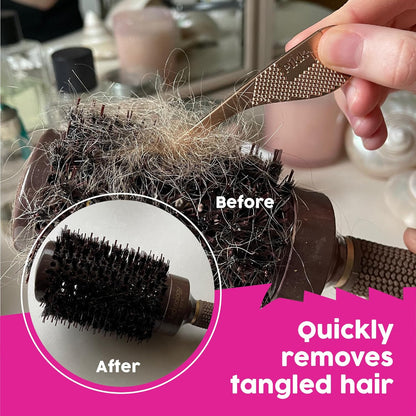 Pikk-it® Vacuum Hair Removal Tool - Effortlessly Eliminates Tangled Hair | Twin Pack for Pets & Humans