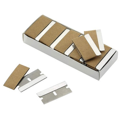 Bates Razor Blades - 50 Pack Flat Scraper Blades for Precision Cutting | Durable One Edge Design