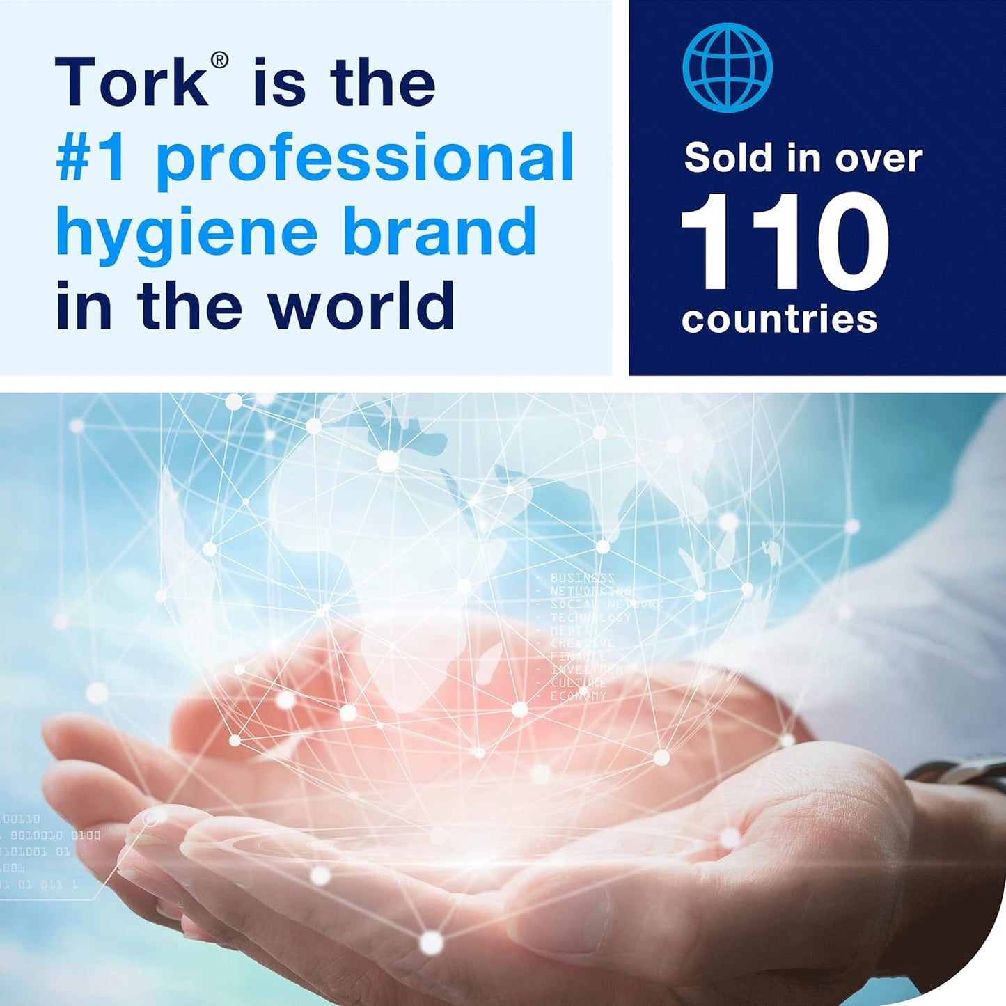 Tork Roll Hand Towels - Premium White, 6 Rolls | H80 Size for Superior Absorbency