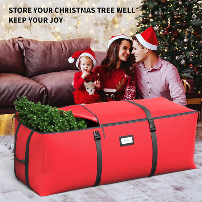 Skiennix Christmas Tree Storage Bag - Fits 7.5Ft Artificial Trees | Waterproof 600D Oxford Fabric with Double Zipper & Handles