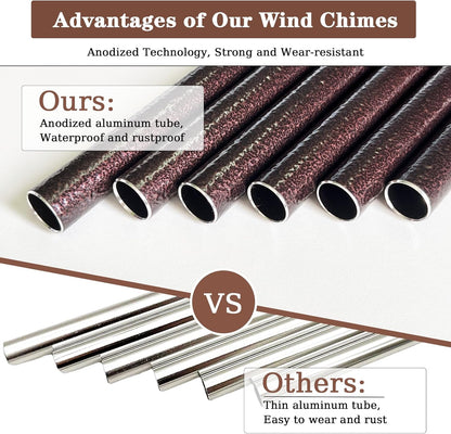 Soopau Wind Chimes - Thoughtful Retirement Gift for Women & Men | 32" Size for Colleagues & Friends