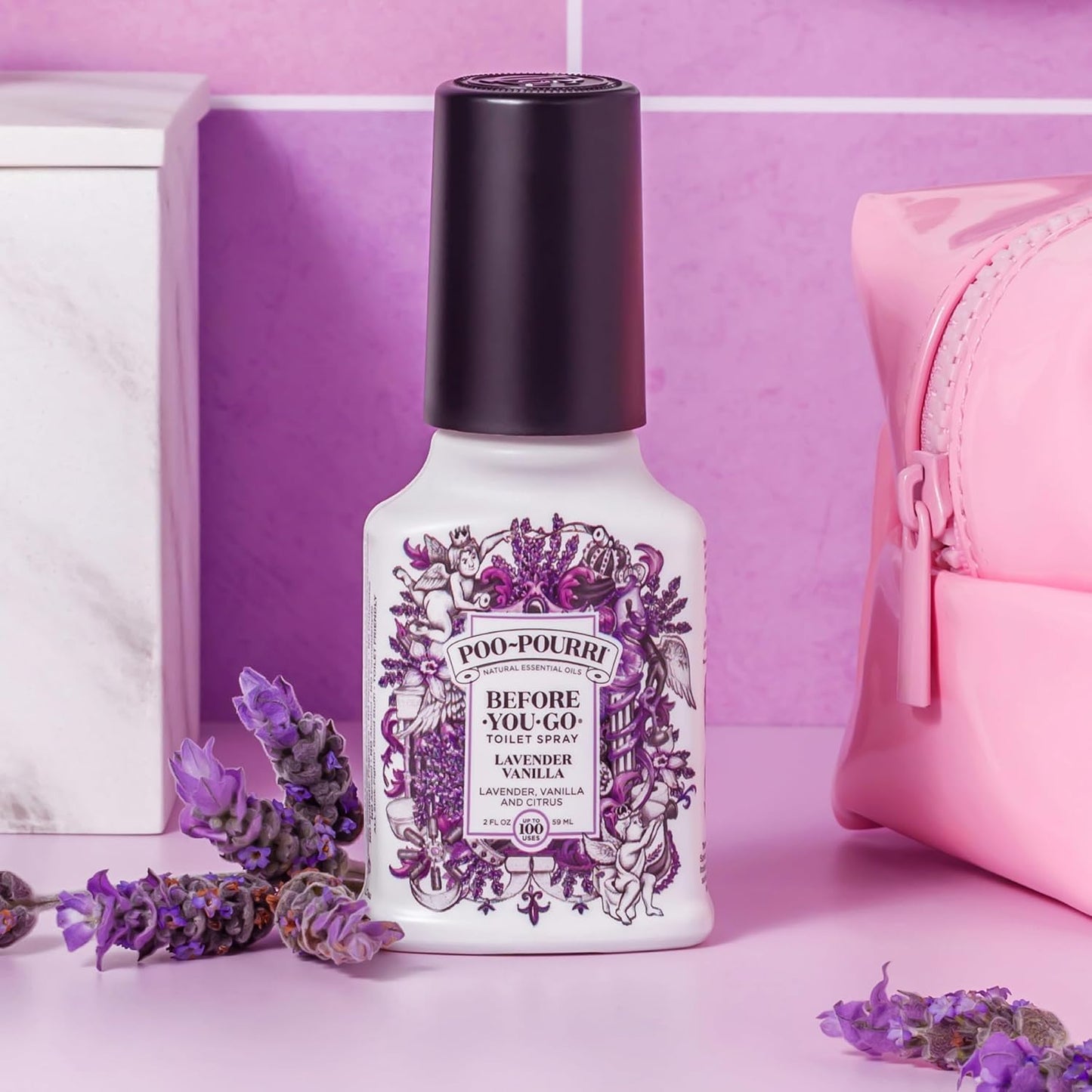 Poo-Pourri Pocket Toilet Spray - Travel Essential for On-The-Go Odor Control | Beach Bum, 1 Fl Oz, TSA Approved